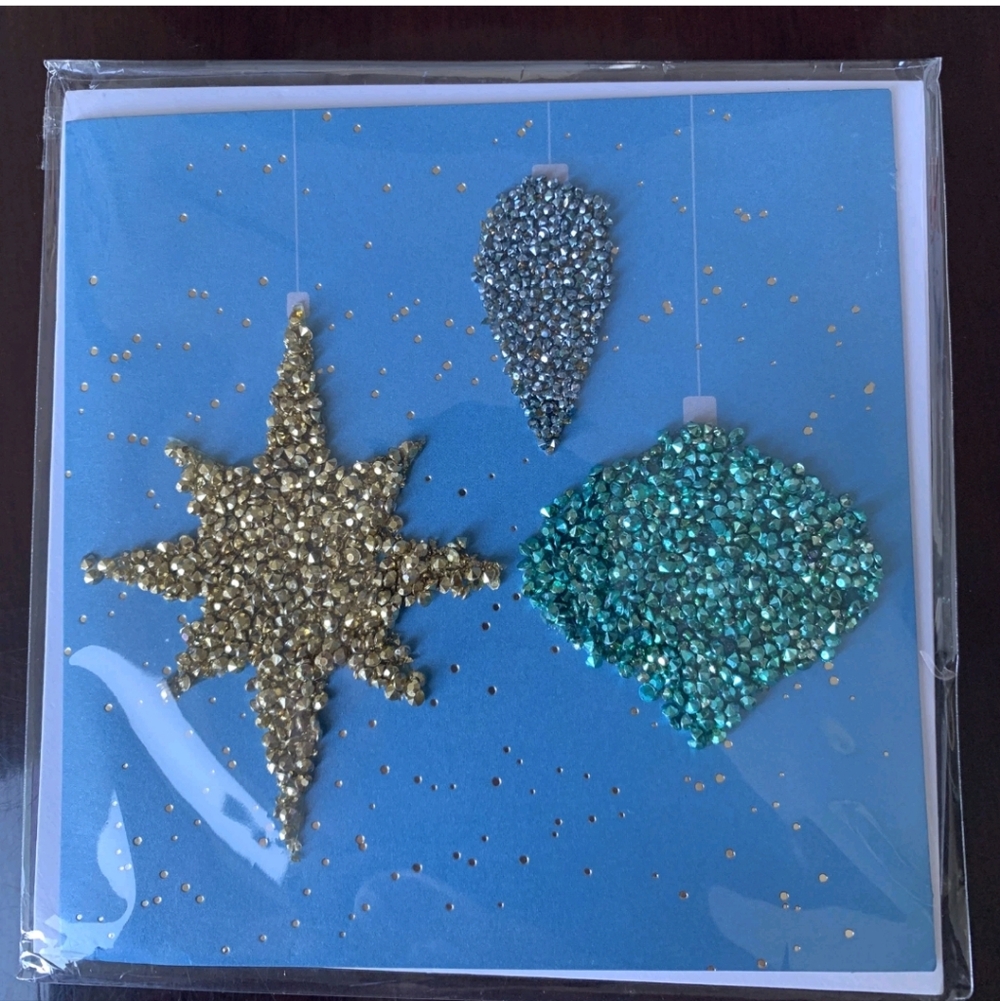 (2) Papyrus Ornament Christmas Card NIP retail $10 each card